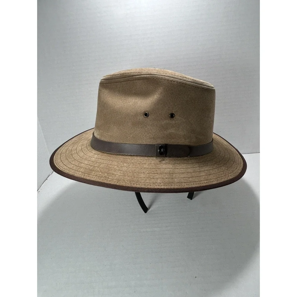 Jaxon leather brown hat men's medium safari outback fedora Outdoors Hiking‎